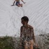 Wasserrutschen mit der Kinderfeuerwehr am 20.07.2019