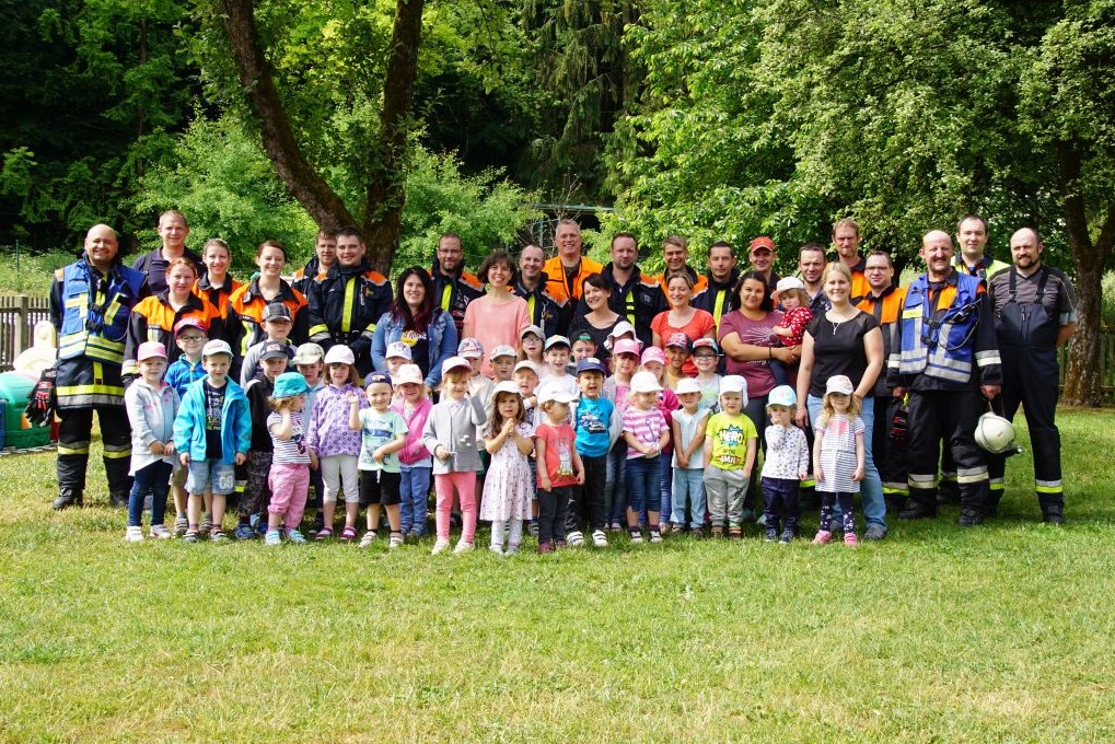 Gruppenfoto zum Abschluss der Übung